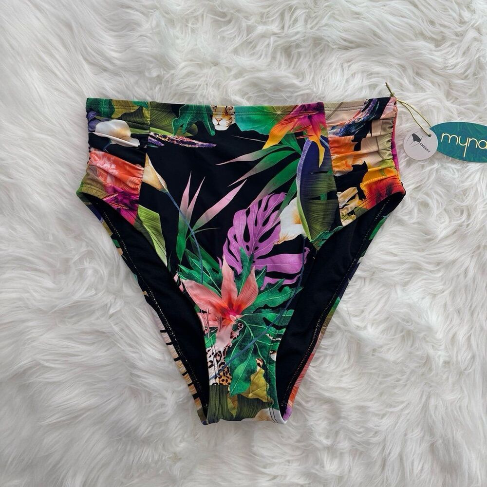 Mynah Tropical Cheeky Bikini Bottoms Size Small